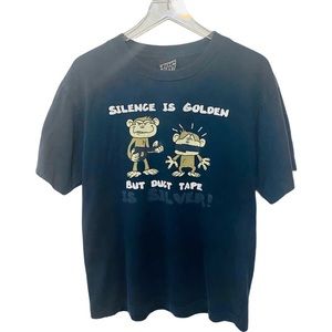 Silence is Golden but Duck Tape is Silver Blue Tee